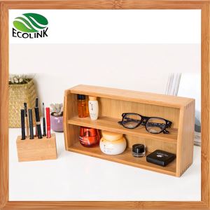 Qasab tad-Desktop dekorattivi Beauty kosmetiċi prodotti Makeup organizzatur ħażna trej Caddy