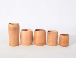 Selvaġġ tal-Ilma tal-Bambù Naturali Tazza tal-bambù