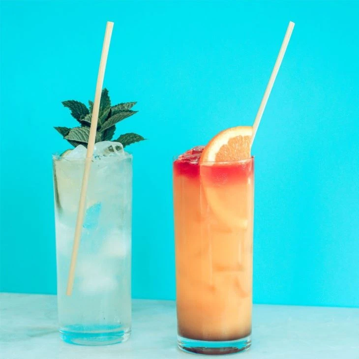 Disposable Straws Biodegradable Natural Wheat Drinking Straw