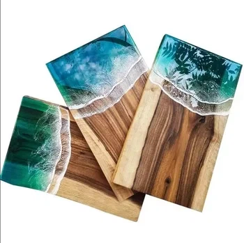 Bord tal-Ġobon tal-Bajja tal-Oċean Art Bord tal-Qtugħ tar-Reżina Epoxy